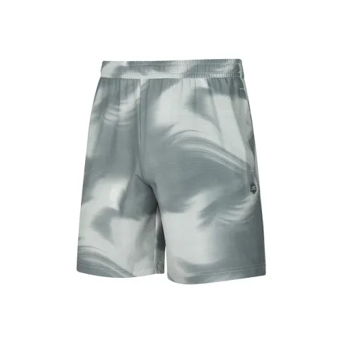 Skechers Повседневные шорты Мужские Серый Белый Чернила Полный принт