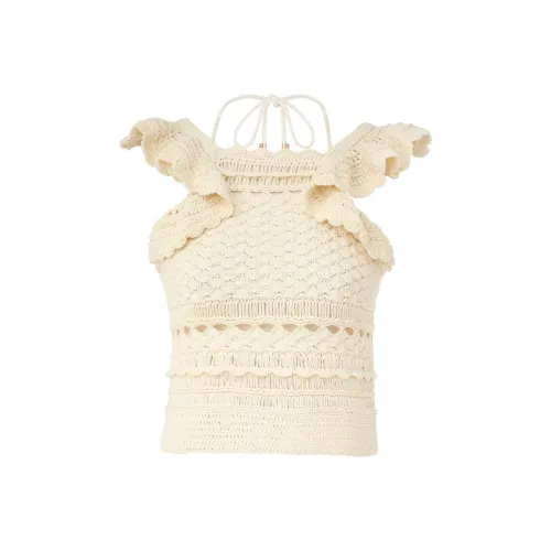 Zimmermann SS24 Майка Женская Кремовая