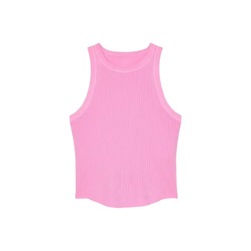 Victoria's Secret Розовый Высокий Воротник Ткань в Трикотаже Топ Lola Розовый Майка Женская Lola Розовый