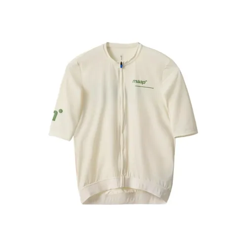 MAAP Тренировки Джерси Велосипедная одежда Мужская Мел Белый