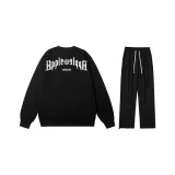 Комплект (Черный свитшот + черные штаны с шнурком)