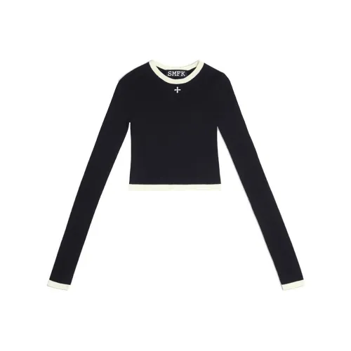 SMFK x Wonderland' Alice in Wonderland Коллекция FW22 Трикотаж Женский Полуночный Черный