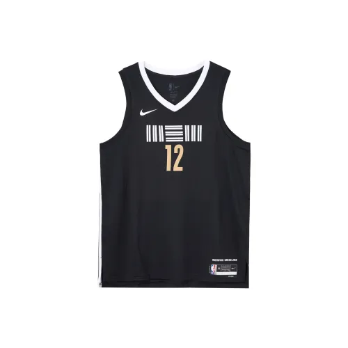 Nike Swingman Черно-белая панда Мужская баскетбольная футболка