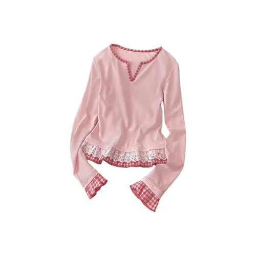 PLAY BUSH Розовый Женские T-рубашки