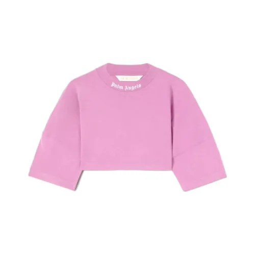 PALM ANGELS Розовые Женские Короткие Топы