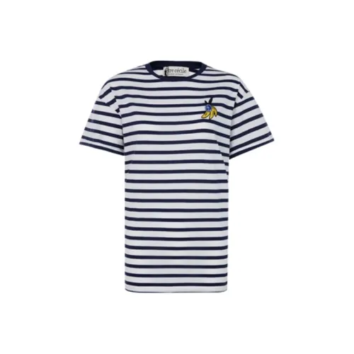 ETRE CECILE Белый и синий цвет Женские футболки
