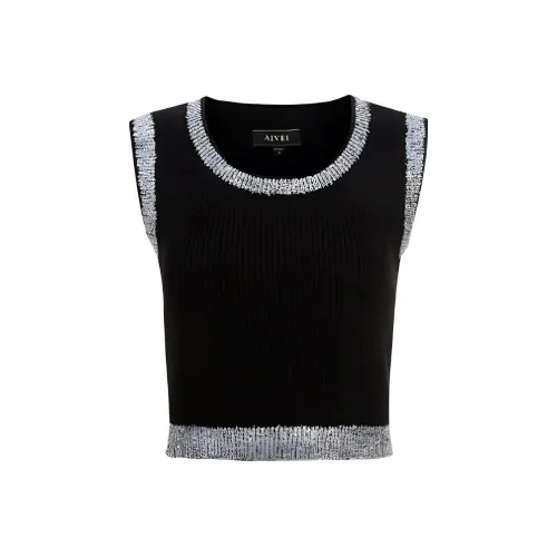 AIVEI Черные Женские Майки