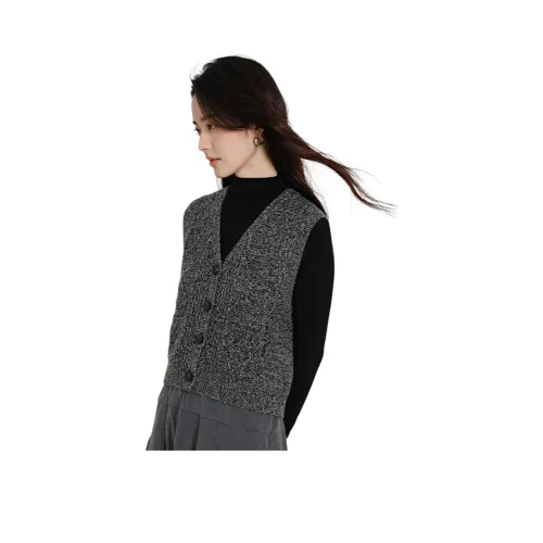 SNOWFORTE Майка Женская Черный Белый Цветочный Дизайн Пряжа