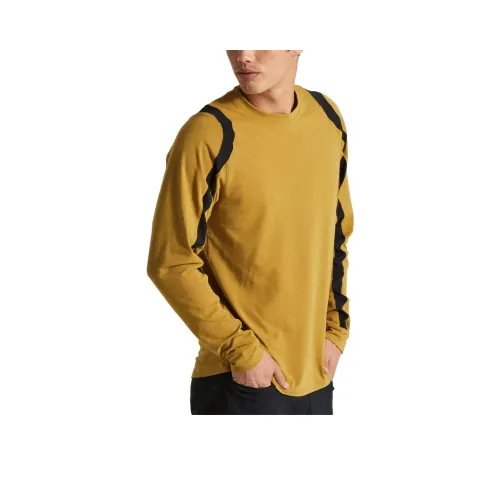 SPECIALIZED Мужская Trail Длинный рукав Велосипедная одежда Джерси Желтая