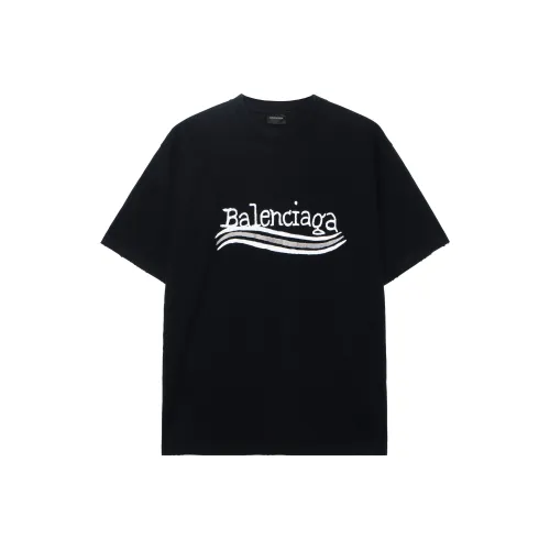 Balenciaga Короткий рукав T-рубашки Женские Черный