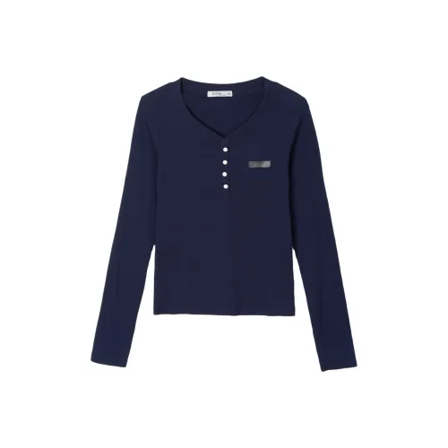 FAWENXIANGZI Стандартная T-рубашка Женская Королевский синий