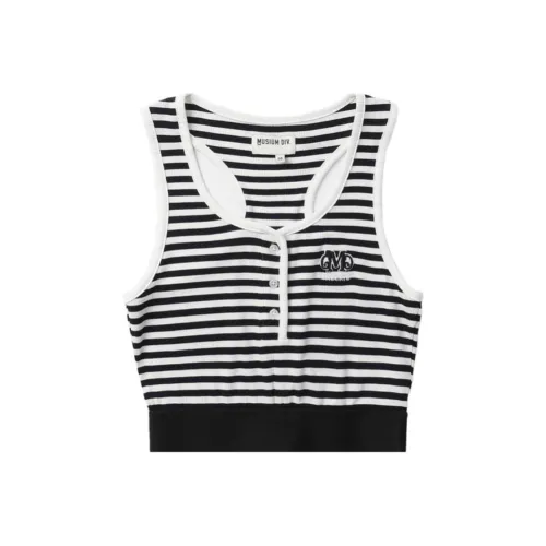 MUSIUM DIV Топ Женский Бежевый Белый Черный