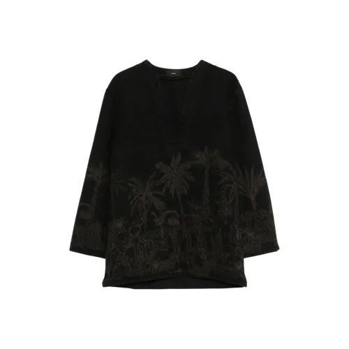 Alanui Черные Женские Т-рубашки