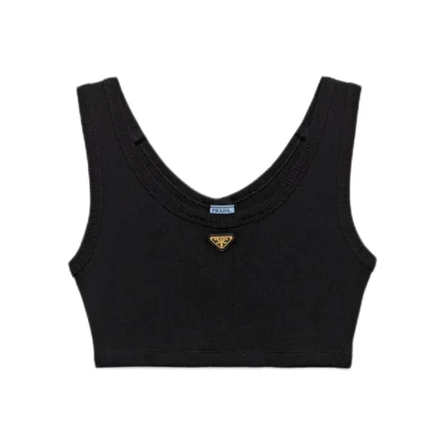 PRADA SS25 Майка Женская Черная