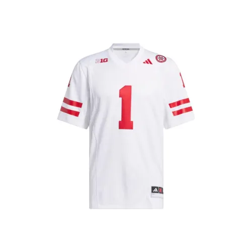 Adidas Nebraska Белый Мужской Футбольный Джерси