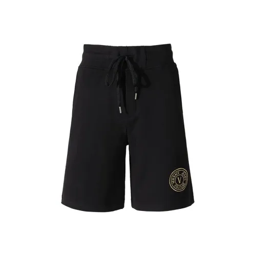 VERSACE JEANS COUTURE Повседневные шорты Мужские Черные