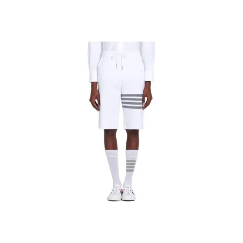 THOM BROWNE Белый Мужские спортивные шорты