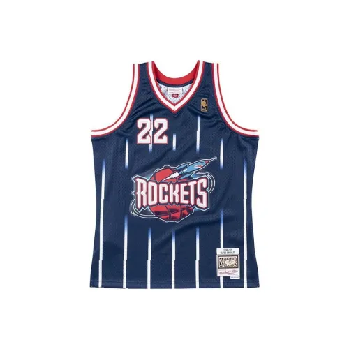 Mitchell Ness Темно-синий Унисекс Баскетбольная Джерси