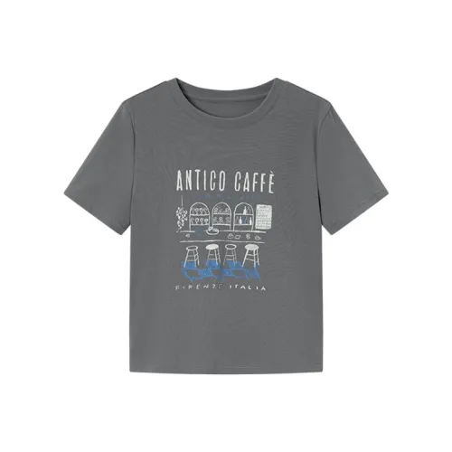 Pit T-Shirt Женская Средняя Серая