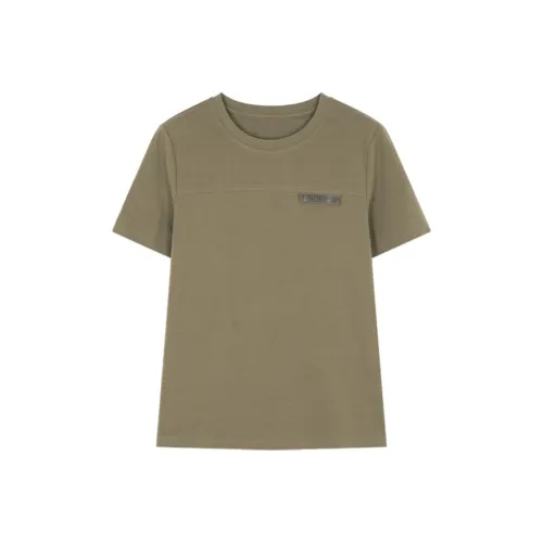 XWI T-рубашка Женская Серый Горчичный Зеленый