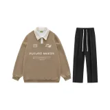 Комплект (Camel Top + Black Pants)