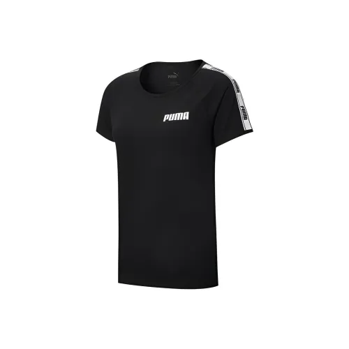 PUMA Реглан-рукав Т-рубашка Женская Черная