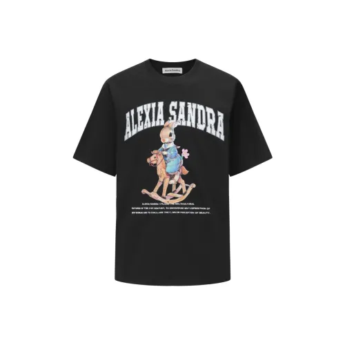 Alexia Sandra Rabbit series Рукав с оборванным плечом T-рубашка Унисекс