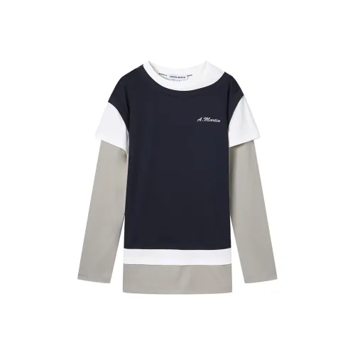 ANDREA MARTIN T-рубашка Женская Темно-синяя