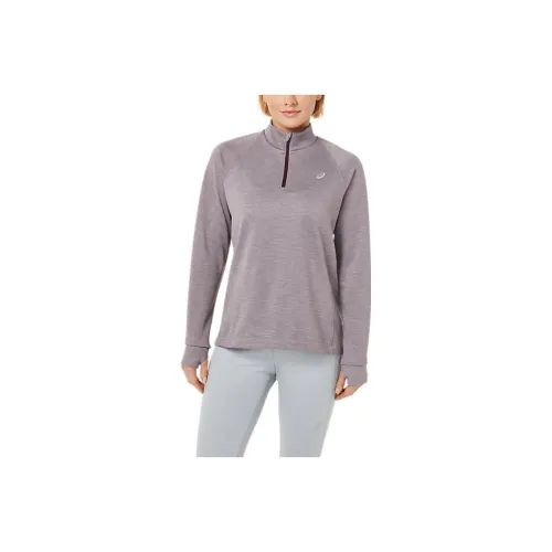 ASICS THERMOPOLIS 1 4 ZIP Фиолетовый Женские T-рубашки