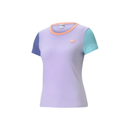 PUMA Светло-фиолетовые Женские Футболки