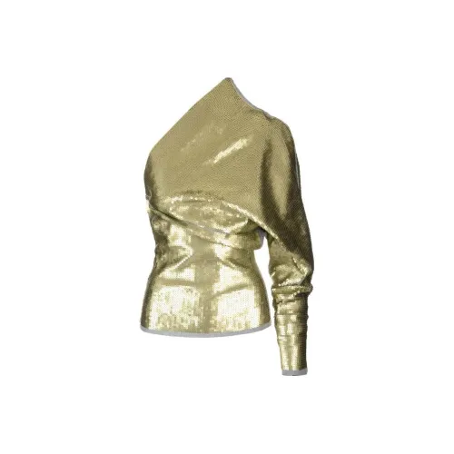 RICK OWENS Золотой Женские Т-рубашки