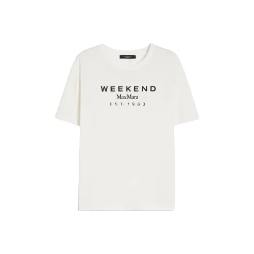 WEEKEND MaxMara Стандартная T-рубашка Женская Белая