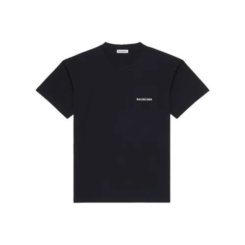 Balenciaga Т-рубашка с оборванным рукавом женская черная