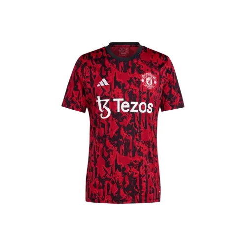 Adidas MANCHESTER UNITED THEATRE OF DREAMS Красный Черный Мужской Футбольный Джерси