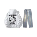 Set (White Top + Vintage Blue Jeans)  
Комплект (Белый Топ + Винтажные Синие Джинсы)