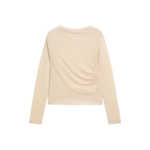 Massimo Dutti T-Shirt Женская Бежевая