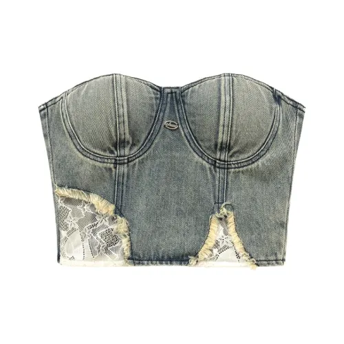 CHUU Светло-синий деним Женские майки