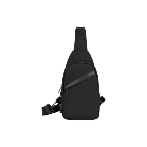 Old Man's Head Ткань Sling Сумка Мужская Черная