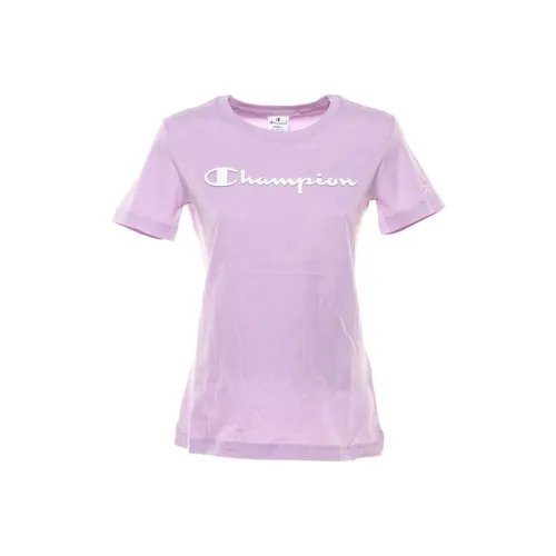 Champion T-Shirt Женская Фиолетовая