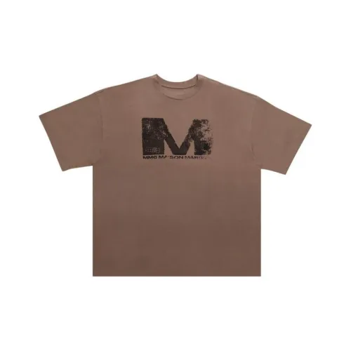 MM6 Maison Margiela совместная брендированная рубашка T Женская Коричневая