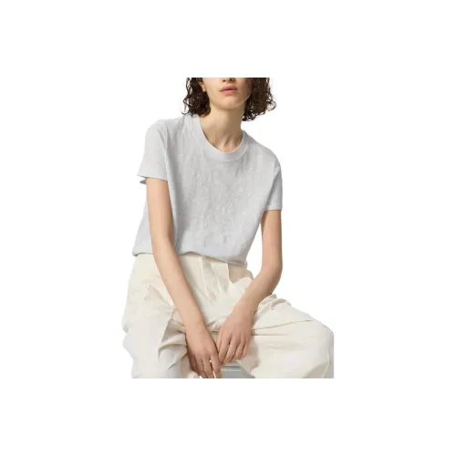 UNIQLO T-рубашка женская светло-серая