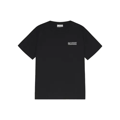 GANNI Черные Женские Т-рубашки