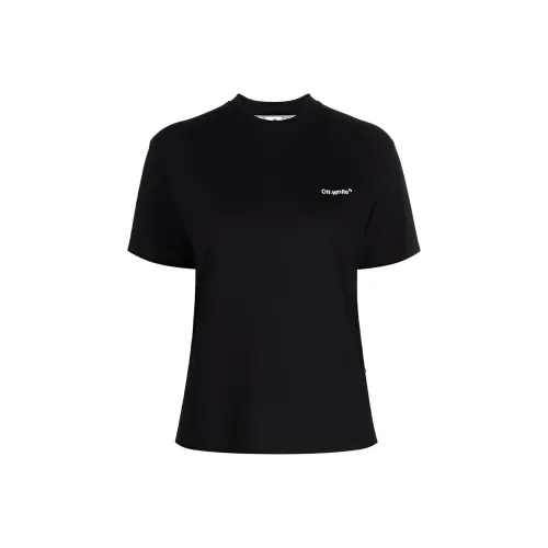 Off Белый FW21 Черный Женские Футболки