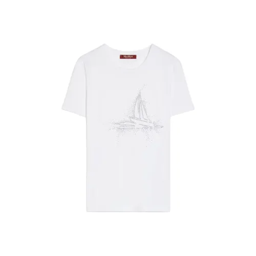 MaxMara Studio Стандартная T-рубашка Женская Белая