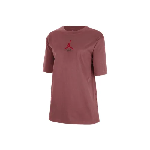 Джордан NBAAtlanta Hawks Обычная T-рубашка Женская Каньон Ржавый