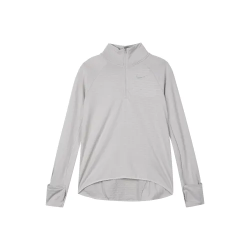nike Реглан рукав T-рубашка Женская Светло-Серый