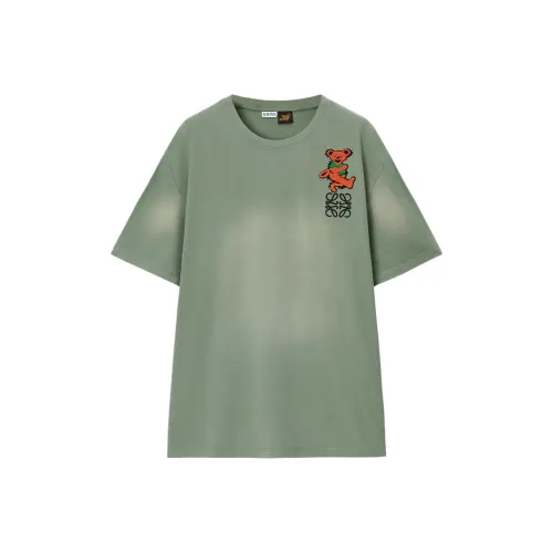 LOEWE x Grateful Dead Paula's Ibiza Рукав с спущенным плечом T-рубашка Женская Зеленая