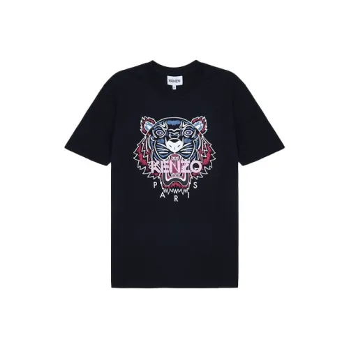 KENZO Classic Tiger Head Черные Женские Футболки