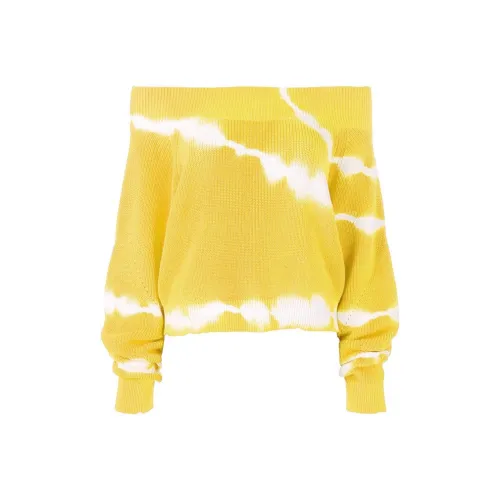 MSGM Свободный крой Свитер Женский Желтый