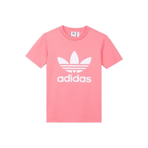 Adidas Originals Комплект с короткими рукавами T-рубашка Женский Розовый